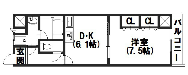 ウエストリュエルの間取り