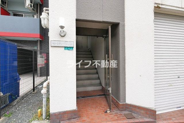 ベンシティーマンションのエントランス|建物の内部です