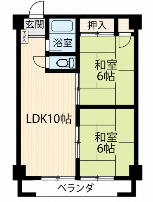 東洋コーポラスの間取り