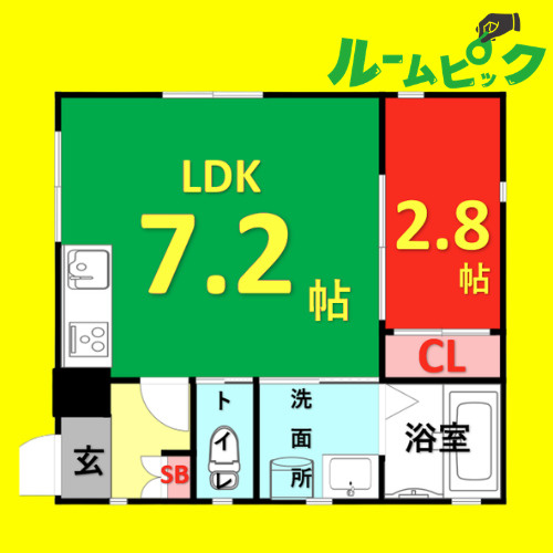 la maison de luce(メゾンドルーチェ)　名古屋市賃貸　仲介手数料無料の間取り