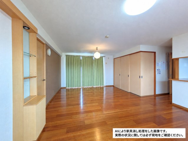 サーパス土居田南の居間・リビング|※AIにより家具消し処理をした画像です。実際の状況に関しては必ず現地をご確認ください。