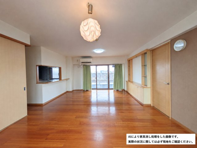 サーパス土居田南の居間・リビング|※AIにより家具消し処理をした画像です。実際の状況に関しては必ず現地をご確認ください。