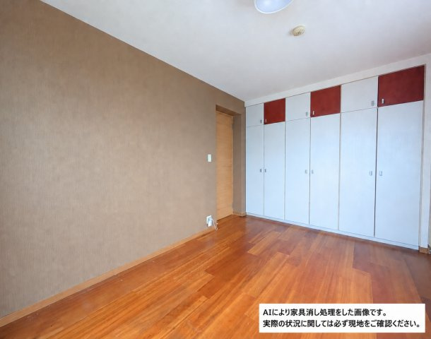 サーパス土居田南の洋室|※AIにより家具消し処理をした画像です。実際の状況に関しては必ず現地をご確認ください。