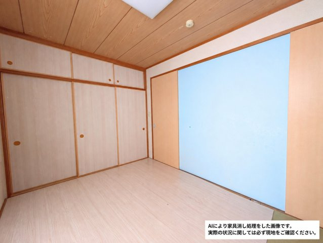 サーパス土居田南の和室|※AIにより家具消し処理をした画像です。実際の状況に関しては必ず現地をご確認ください。
