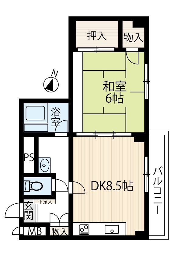 シャンボール東雲の間取り