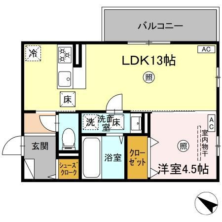 ベルイール　A棟の間取り