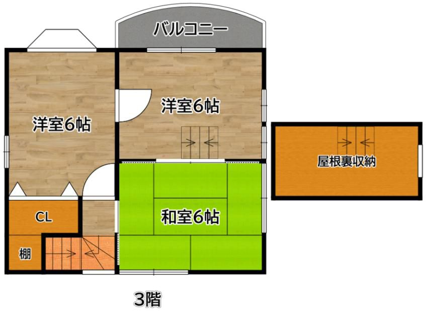大阪市鶴見区横堤２丁目の住宅付店舗戸建の間取り
