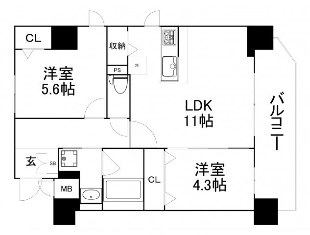 【間取り】 | エミネンス堂ヶ芝
