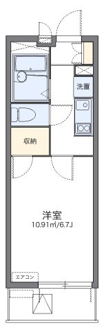 レオパレスシャルダンの間取り