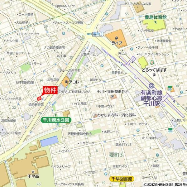 レガリア千川の地図