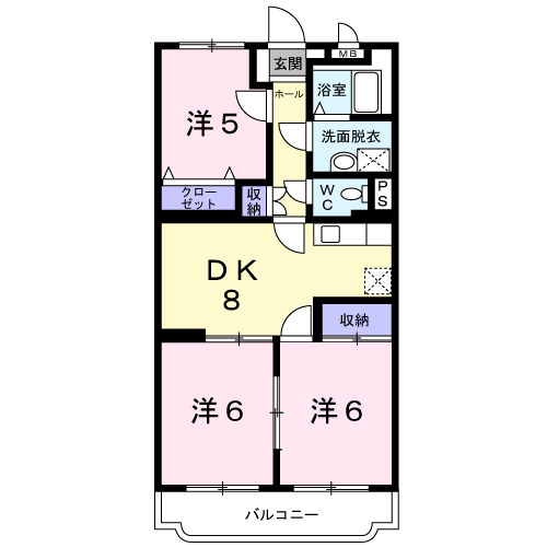 ファミールＫ向山Ⅱ　　刈谷市近郊の賃貸はクラスホーム刈谷店の間取り