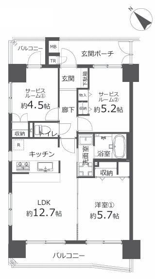 第二の横浜とも言える新横浜。その歴史は、興味あれば調べてみて下さい。４階の角部屋ですが、一度ご覧になってみてほしいと思います。新横浜に住まうその意義を感じる【新横浜サニーコート】リフォームの間取り