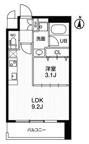 【間取り】 | アーバンフラッツ西中島