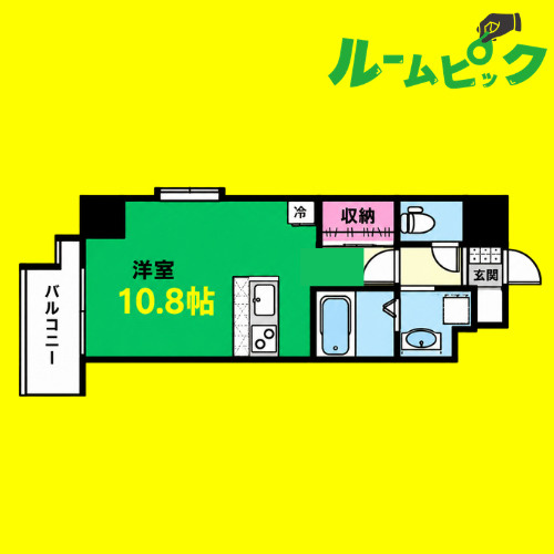 UOO MAMISORA　名古屋市賃貸　仲介手数料無料の間取り
