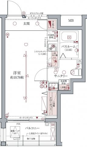 ラグディア高輪の間取り