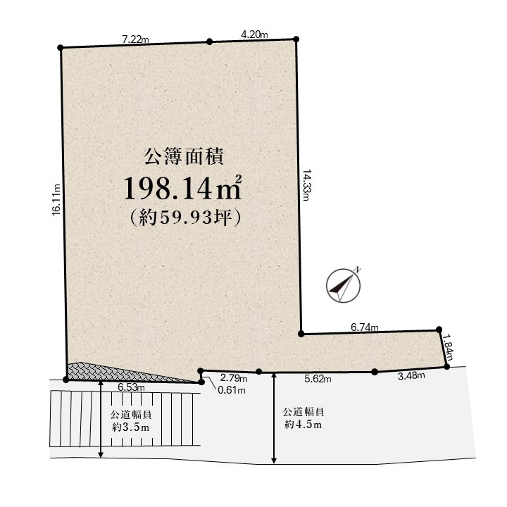 東芦屋町 売土地の完成予想図