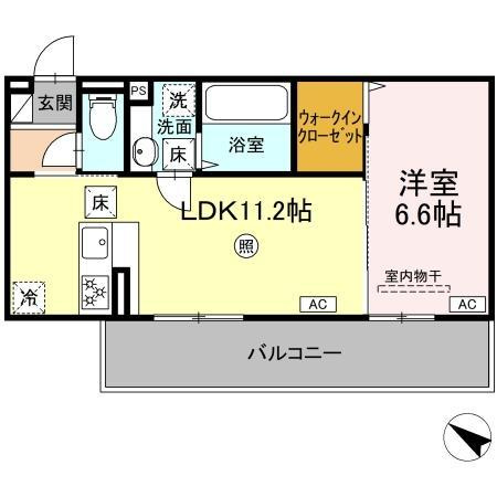 ベルイール　A棟の間取り
