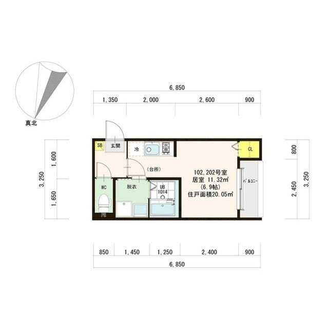 福岡市東区和白１丁目のアパート