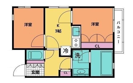 コート矢口の間取り|間取りです。