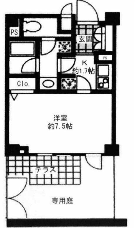 プライムアーバン用賀　ペット相談　浴室乾燥　オートロックの間取り