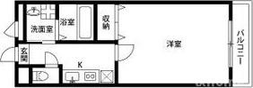 アンプルール クラージュ 森脇の間取り