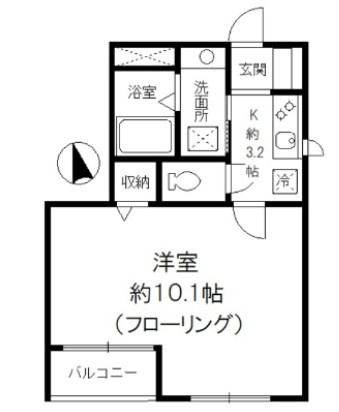 エミール赤塚の間取り