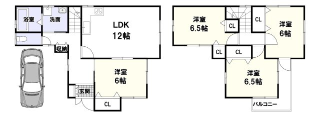 宮野町の間取り