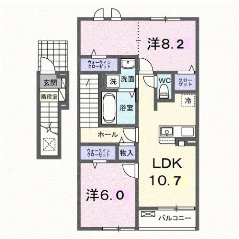 クローリス　Ⅲの間取り