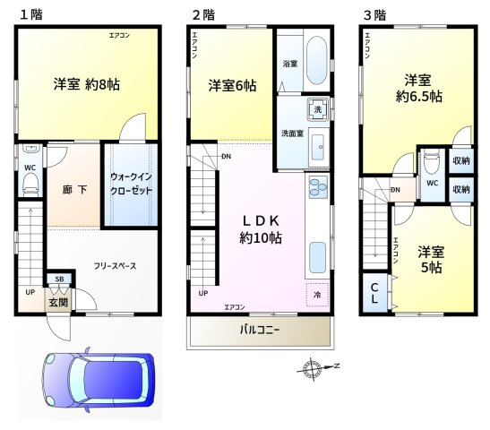 東新小岩7丁目駐車場付戸建の間取り