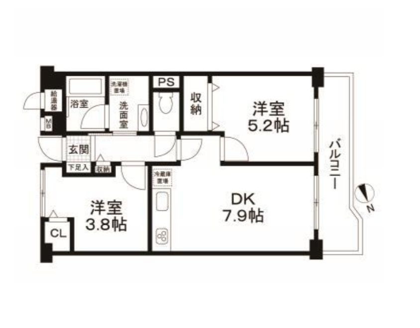 ライオンズマンション墨田の間取り