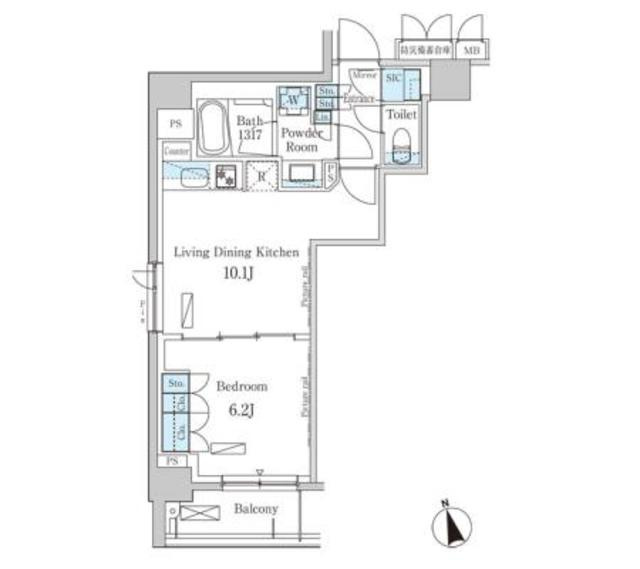 パークアクシス日本橋兜町の間取り