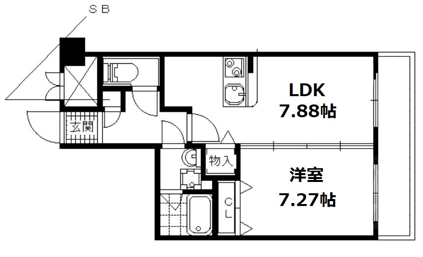 コンフォーレ栗栖野の間取り