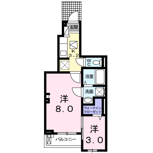 ボヌール梅田　Ⅱの間取り