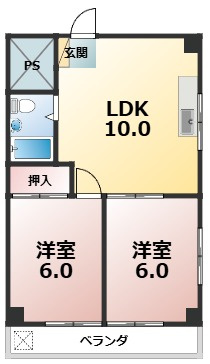 永島第二ビル（501）の間取り