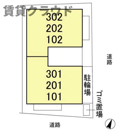 ピースランドの区画図