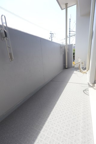 熊本市北区龍田陳内３丁目の賃貸マンションのバルコニー