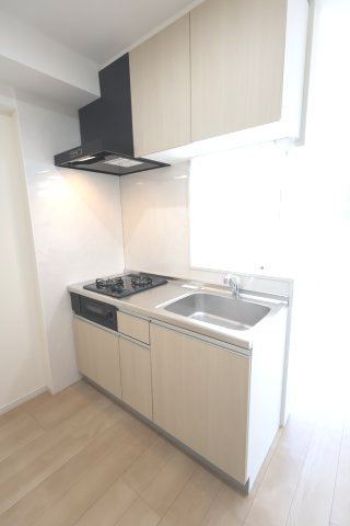 熊本市北区龍田陳内３丁目の賃貸マンションのキッチン