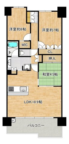 ベイサイドシティコスモスクエア駅前の間取り|【本日ご内覧可能】ペット飼育可能！大切なペットと一緒に暮らす癒しの住まい♪