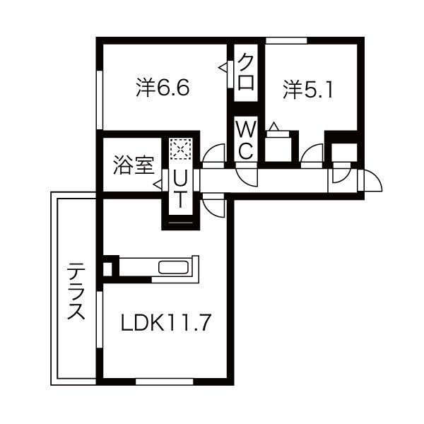 Bonheur（ボヌール）の間取り