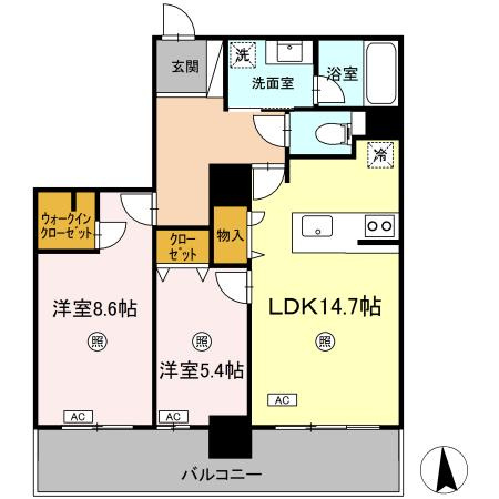 【間取り】 | プレミスト牧志タワー国際通り