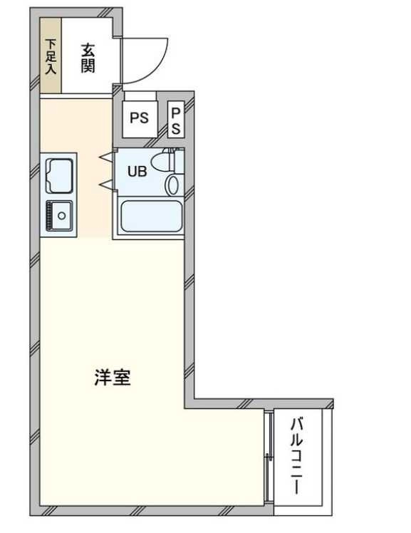 ロワール駒沢　駅近　旧分譲賃貸　TVドアホンの間取り