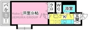 福岡市東区香椎駅前１丁目の賃貸マンションの間取り|間取り図