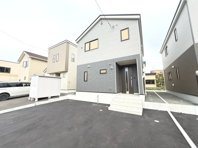 【新築戸建】江別市大麻東町2棟の外観|【仲介手数料無料】【価格相談可能】です。