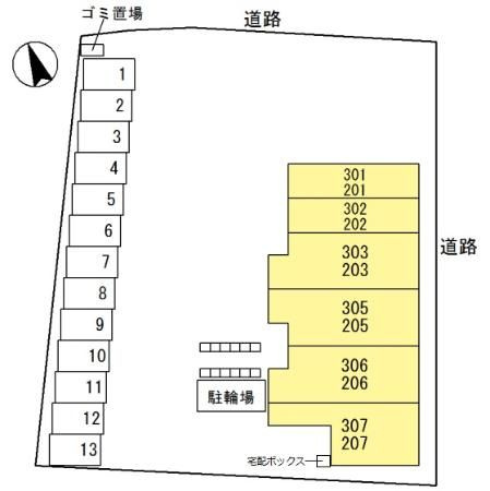 グランツ・アスカの区画図