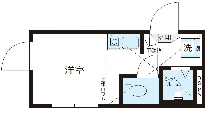 Nano北新宿２の間取り|間取りです。