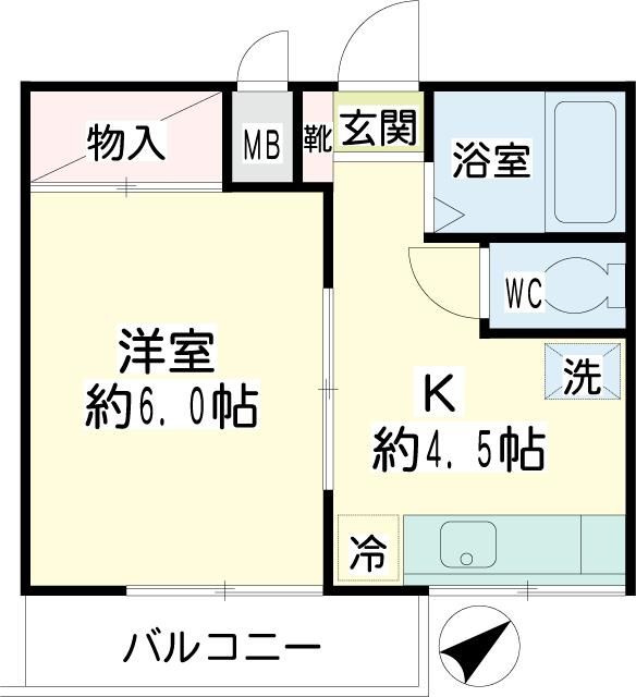 リビオ新田の間取り