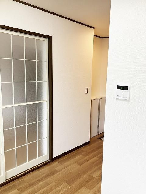 リビオ新田の玄関