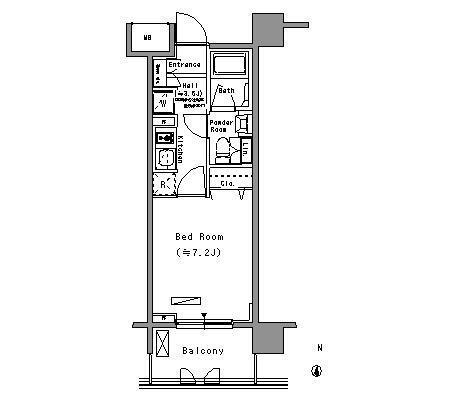パークアクシス住吉の間取り