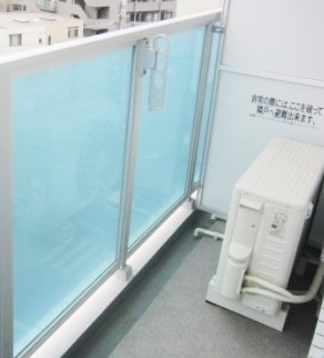 GROWS FUCHU EASTのバルコニー