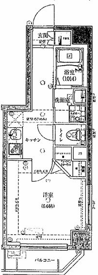 府中市緑町３丁目の賃貸マンションの間取り
